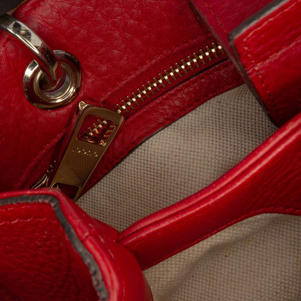 Gucci Small Calfskin Bamboo Shopper Satchel - Detail 2
