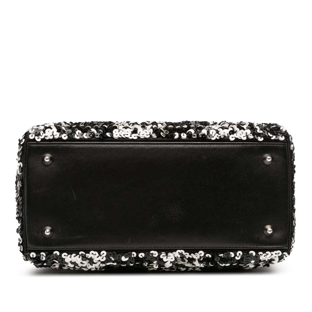 Dior Medium Lambskin Sequin Embellished Lady Dior - Image 6