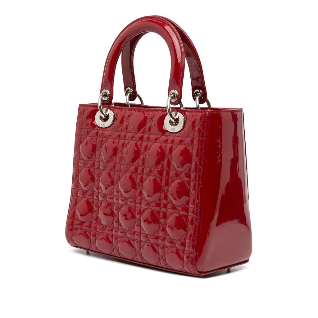 Dior Medium Patent Cannage Lady Dior - 2