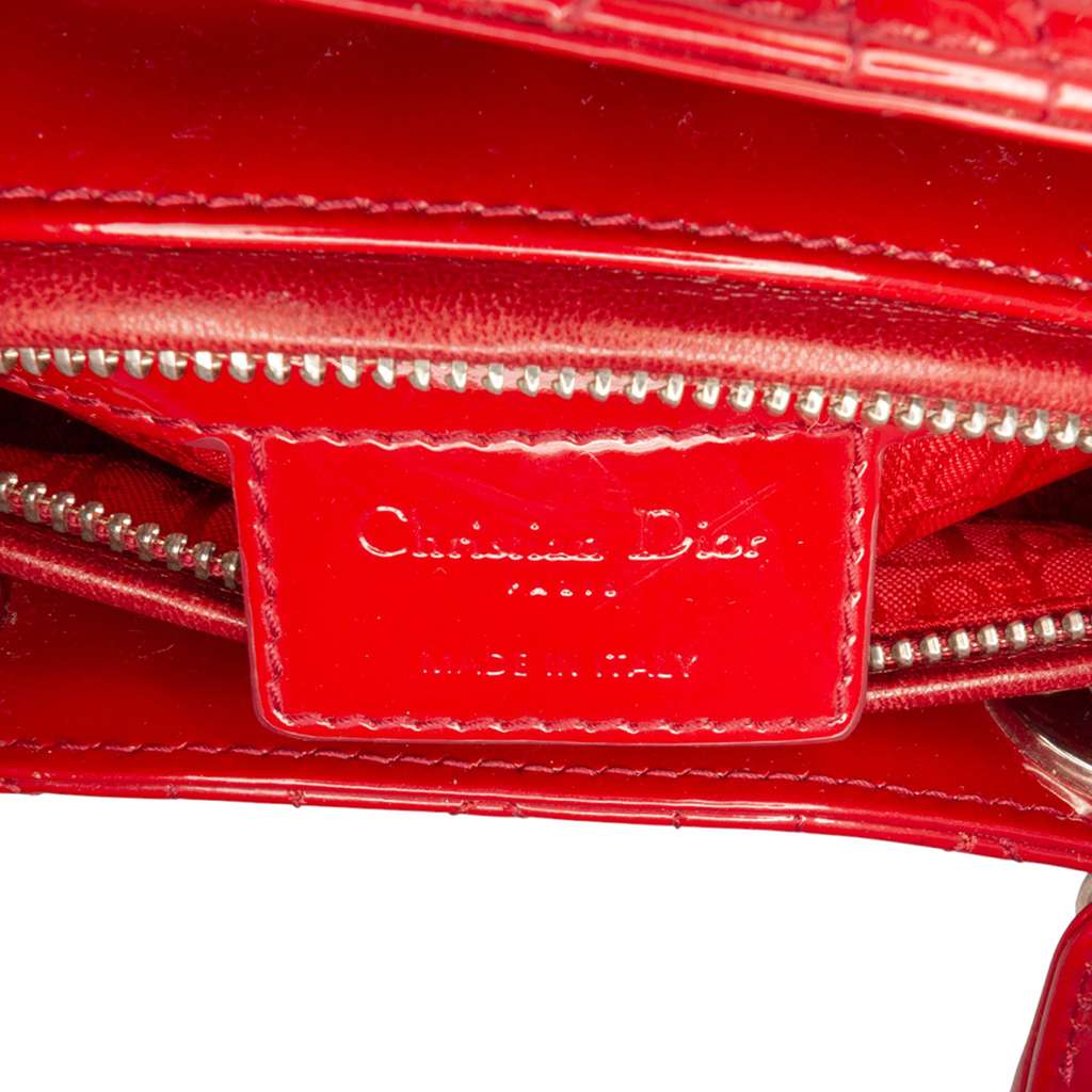 Dior Medium Patent Cannage Lady Dior - 5