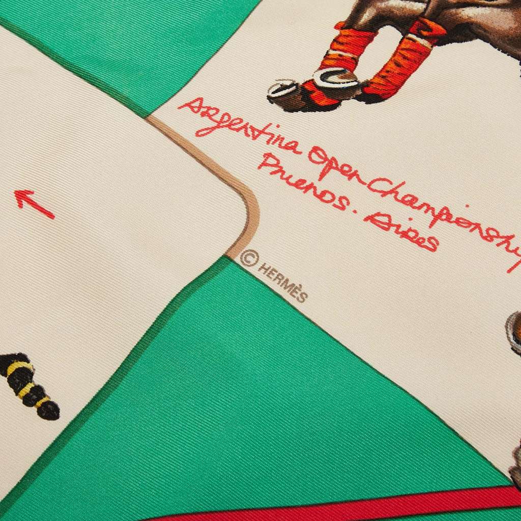Hermès Le Monde du Polo Silk Scarf - 4