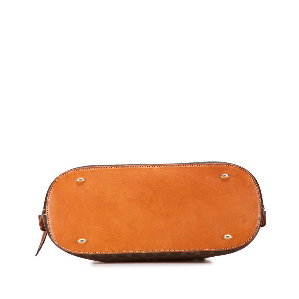 Celine Macadam Coated Canvas Dome Satchel - Image 6