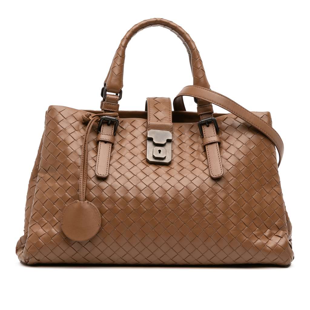 Bottega Veneta Small Nappa Intrecciato Roma Satchel