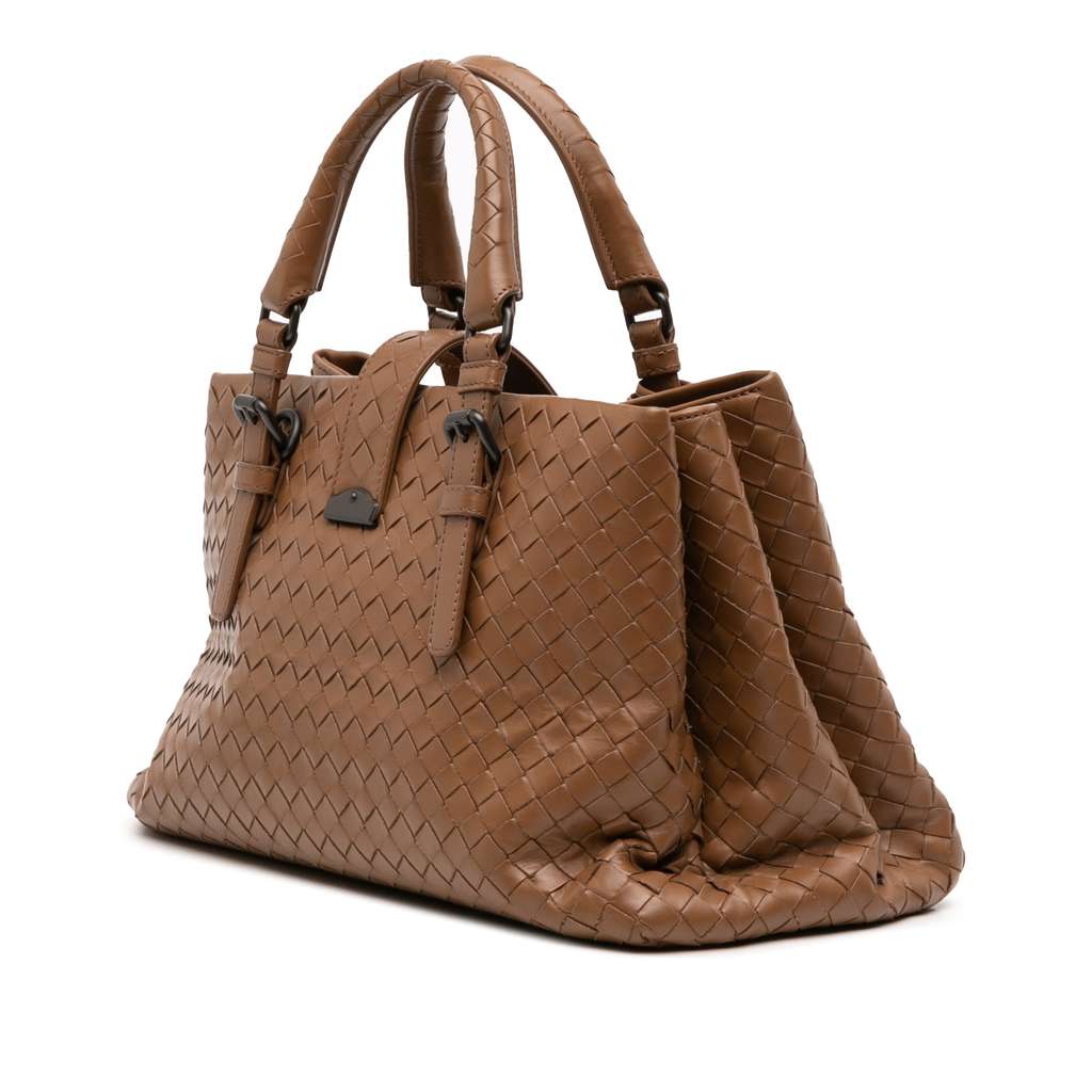 Bottega Veneta Small Nappa Intrecciato Roma Satchel - 2