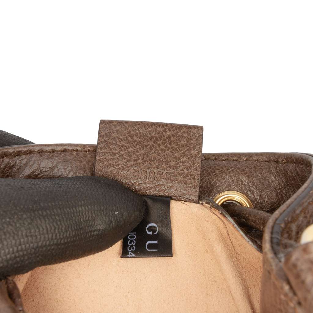 Gucci Mini GG Supreme Web Ophidia Bucket Bag - Detail 1