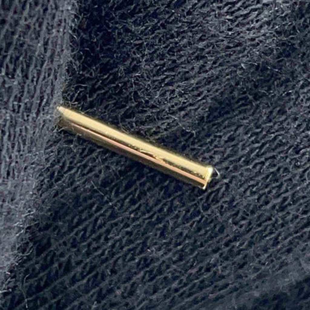 Fendi Gold Plated Metal Rhinestone Pendant Necklace - 5