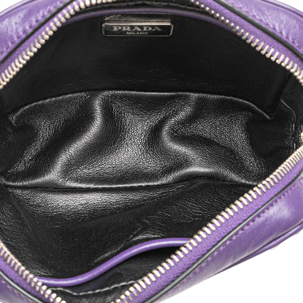 Prada Mini Leather Studded Camera Bag - 4