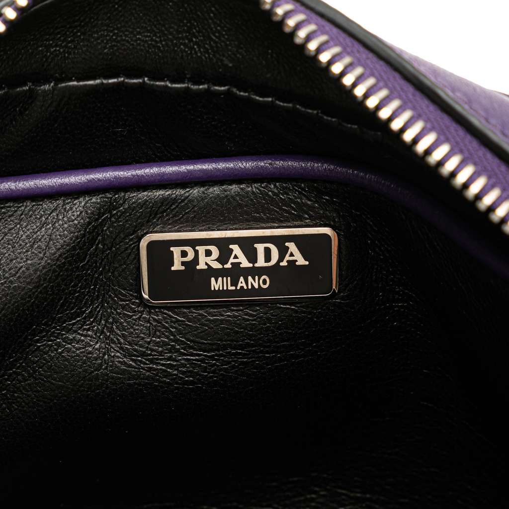 Prada Mini Leather Studded Camera Bag - Side view