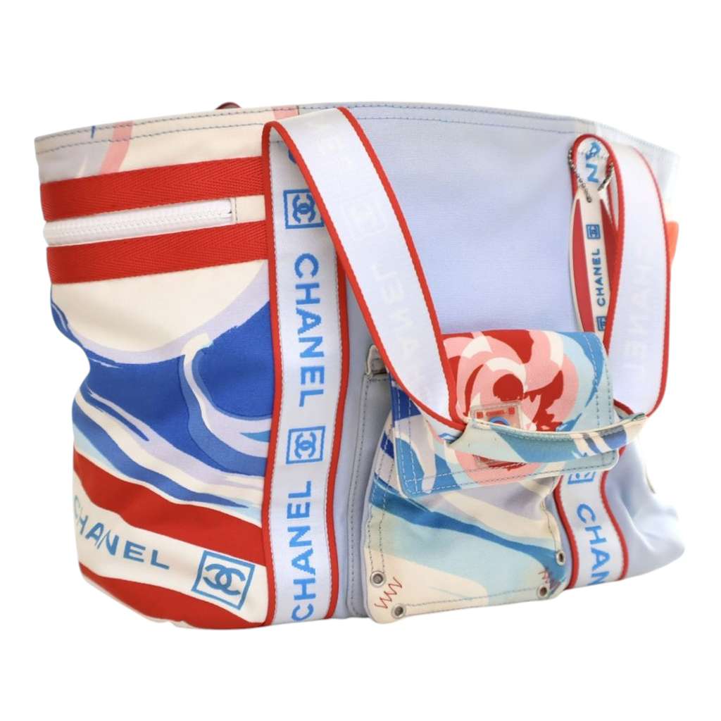 Chanel Tricolor Canvas Sports Line Surf Tote - 2