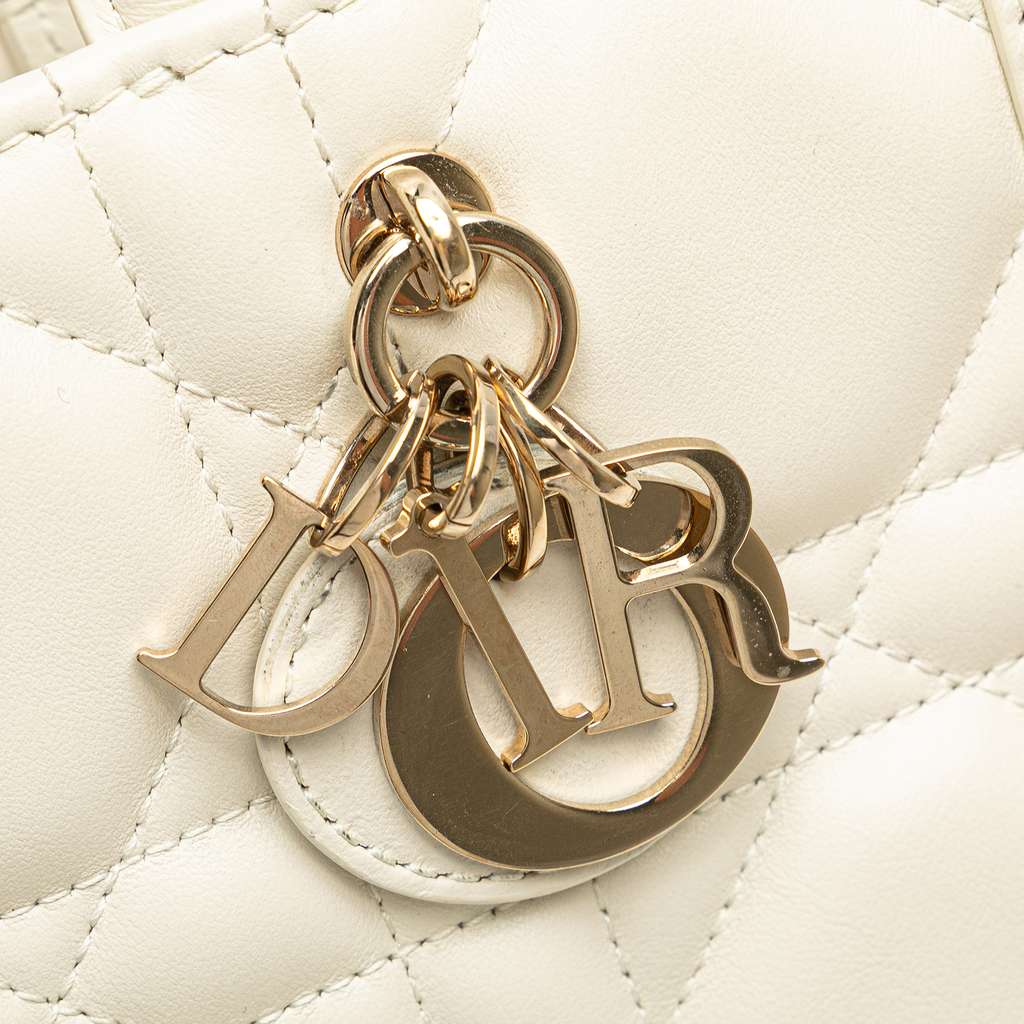 Dior Mini Calfskin Macrocannage Book Tote - Detail 2