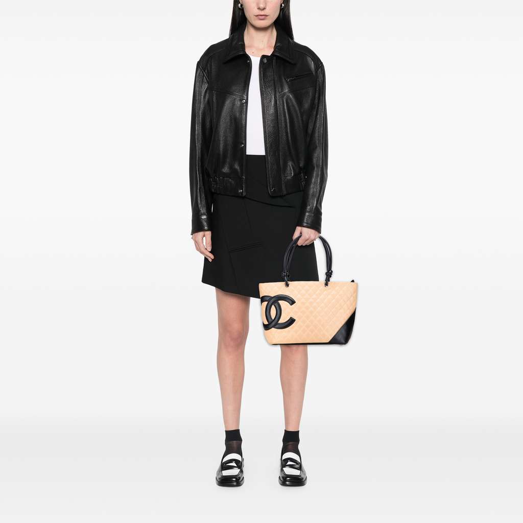 Chanel Large Quilted Lambskin Cambon Ligne Tote - Image 13