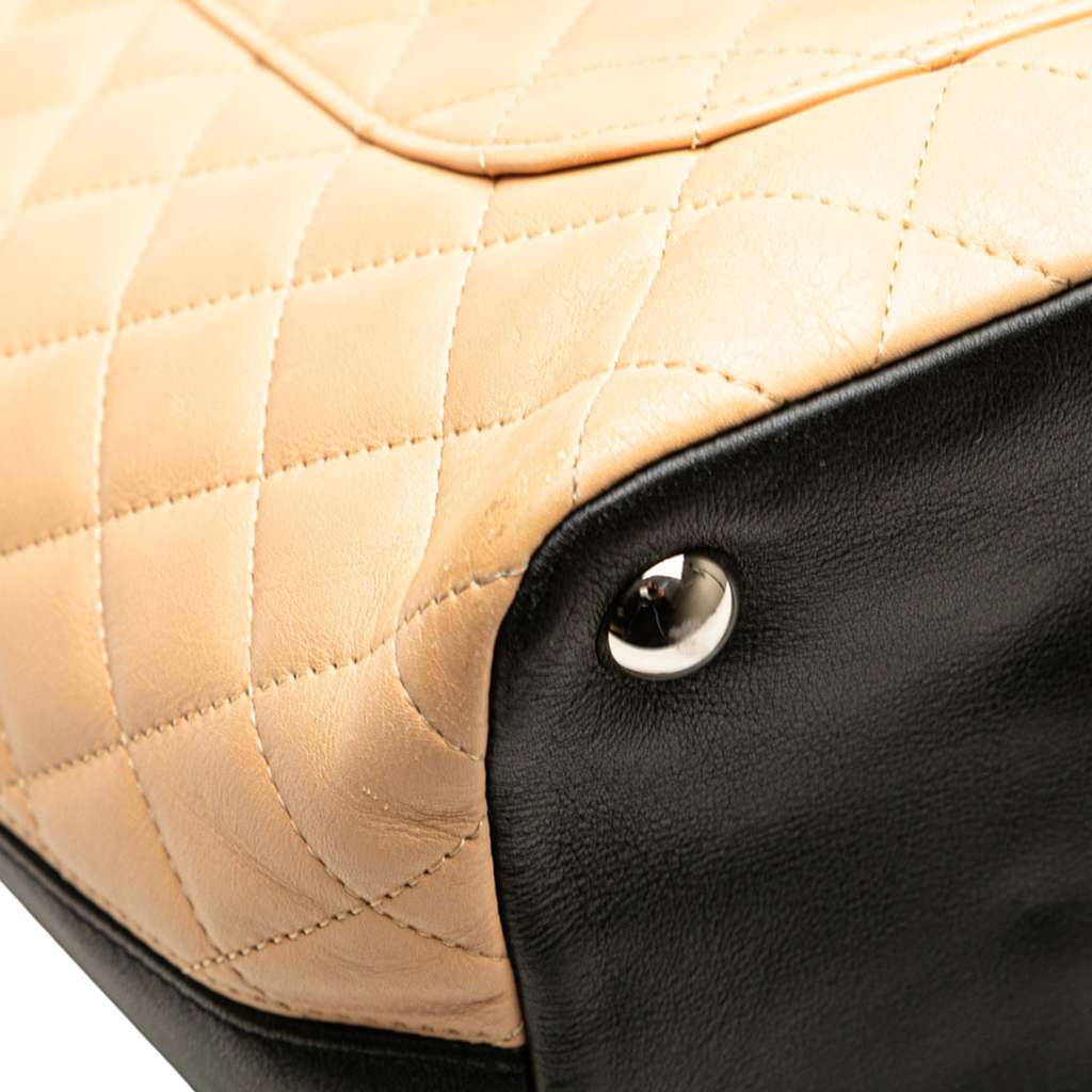 Chanel Large Quilted Lambskin Cambon Ligne Tote - Image 10