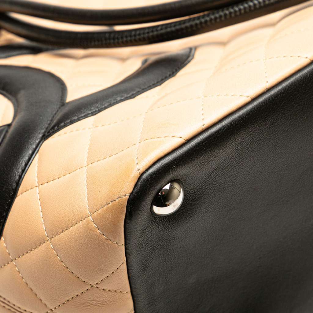 Chanel Large Quilted Lambskin Cambon Ligne Tote - Image 11