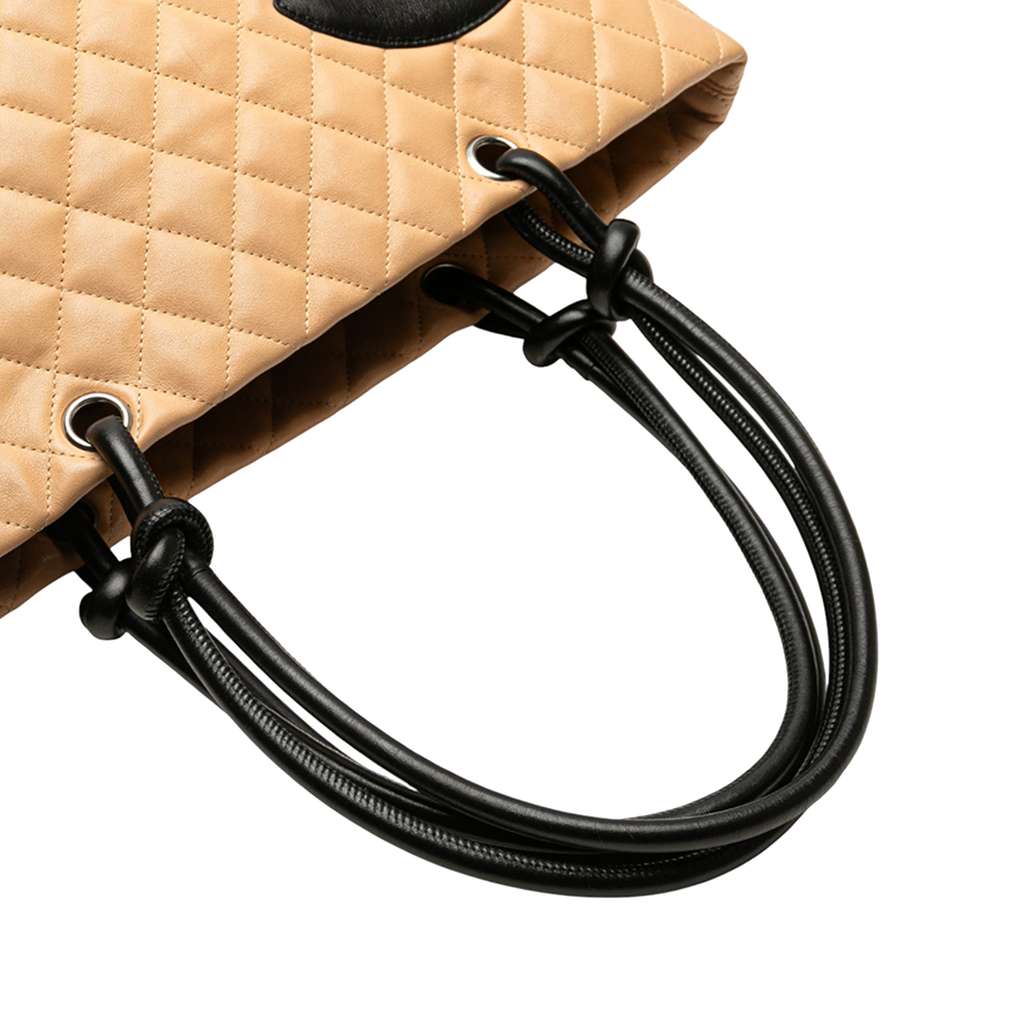 Chanel Large Quilted Lambskin Cambon Ligne Tote - Image 12