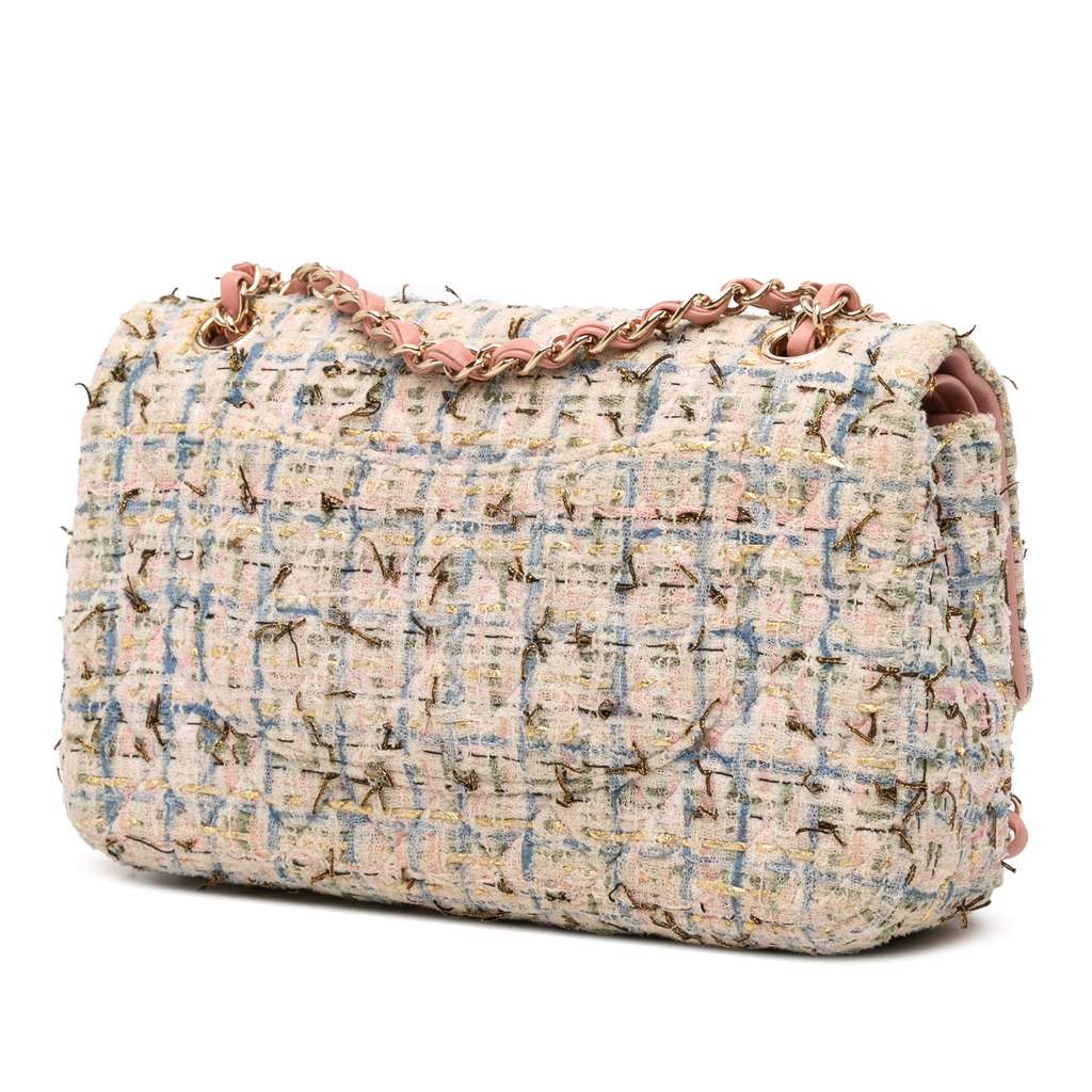 Chanel Medium Classic Boucle Tweed Double Flap - 2