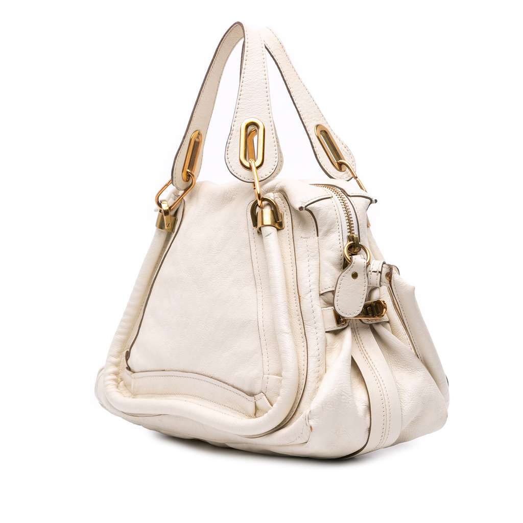 Chloé Medium Leather Paraty Satchel - Back view