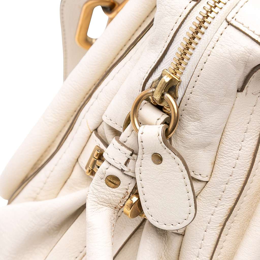 Chloé Medium Leather Paraty Satchel - Image 10