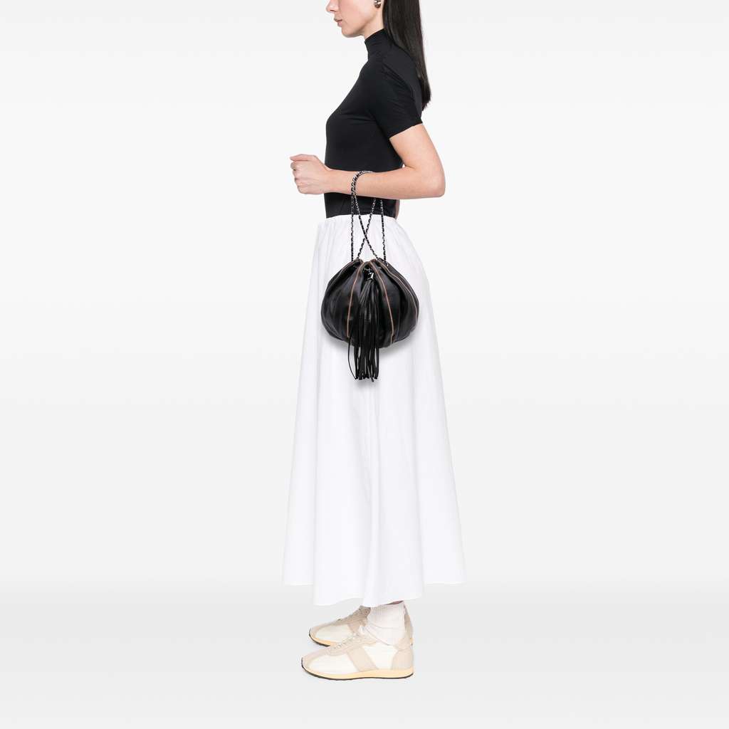 Chanel Lambskin and Satin Reversible Sac Cordon Bucket Bag - Image 13