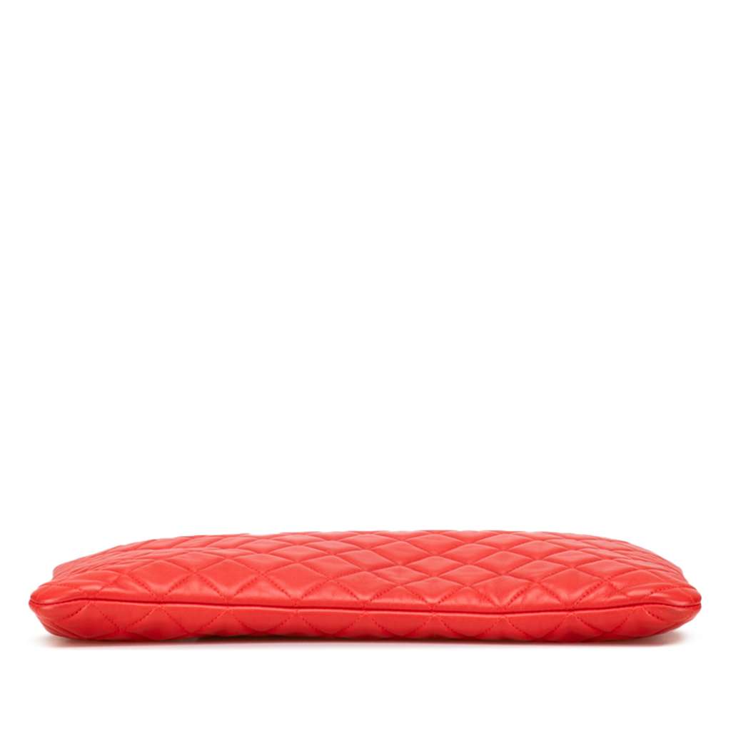 Chanel Large Quilted Lambskin O Case Clutch - Image 6