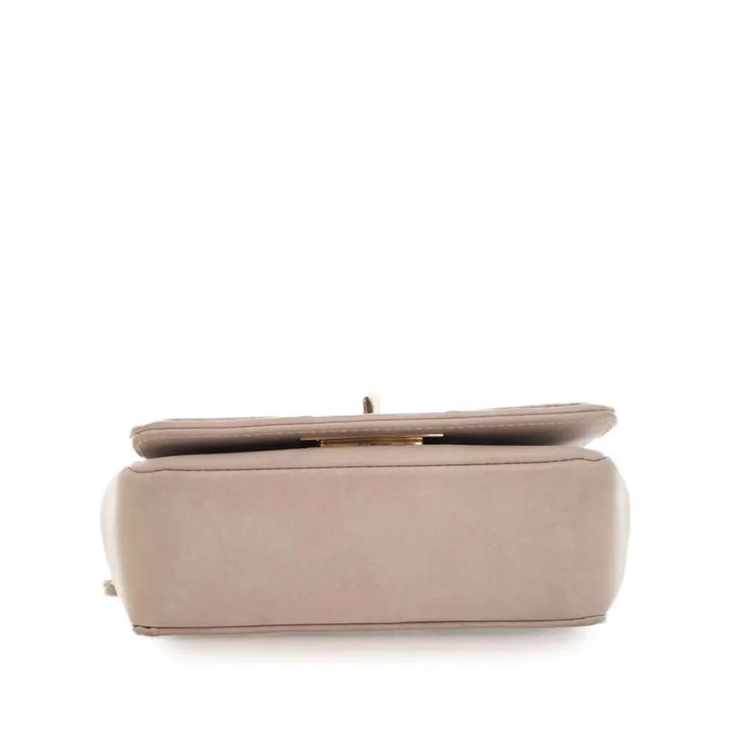 Chanel Mini Reissue 2.55 Iridescent Lambskin Stitched Single Flap Brown Leather Good - Box View
