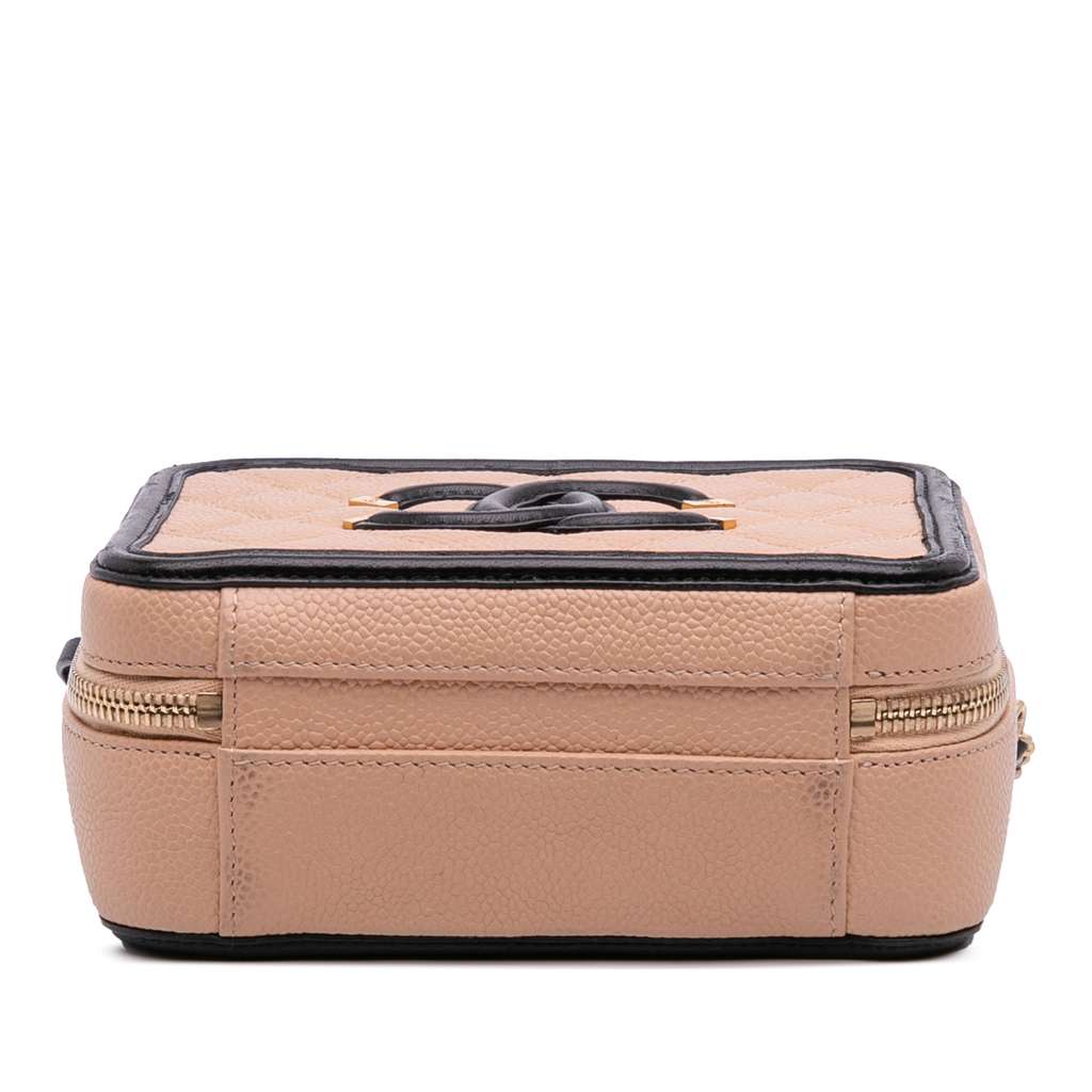 Chanel Small Caviar CC Filigree Vanity Case - Image 6