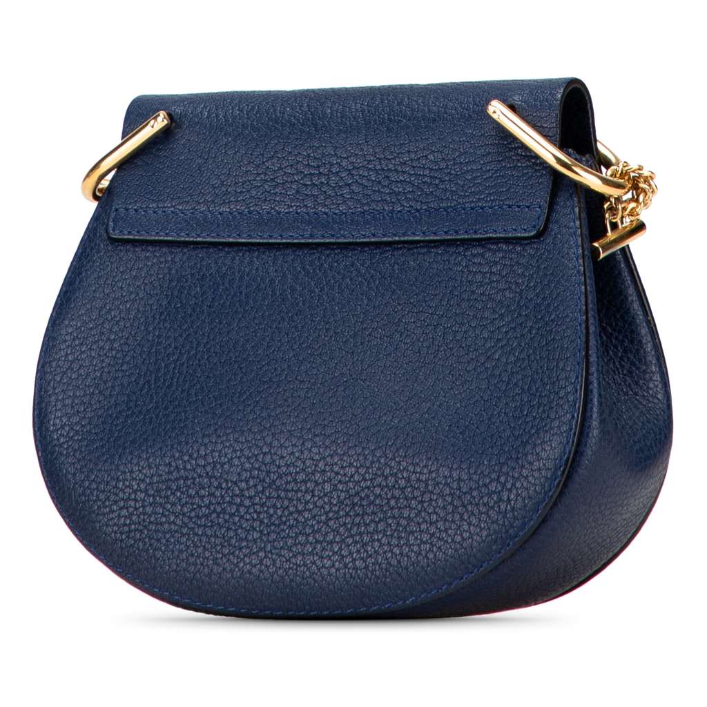 Chloé Small Leather Drew Crossbody - Back view