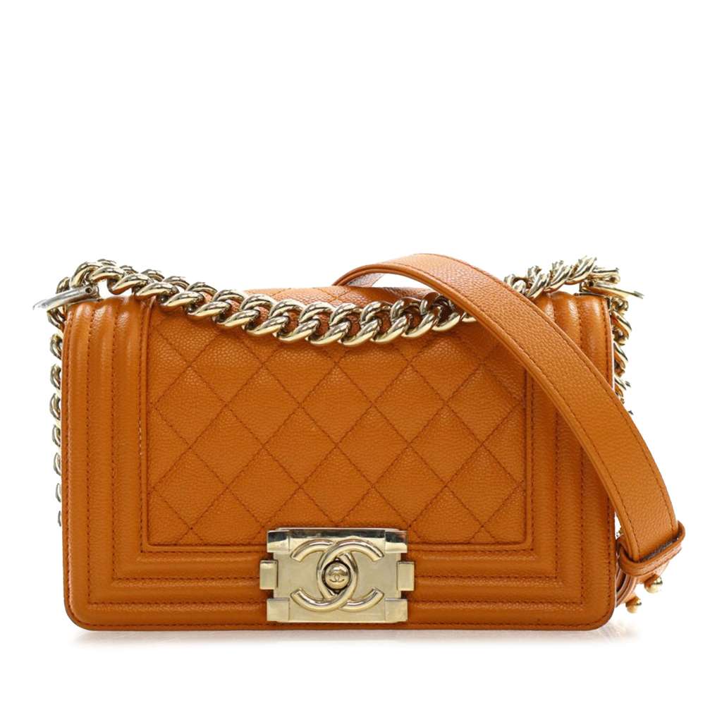 Chanel Small Quilted Caviar Boy Flap