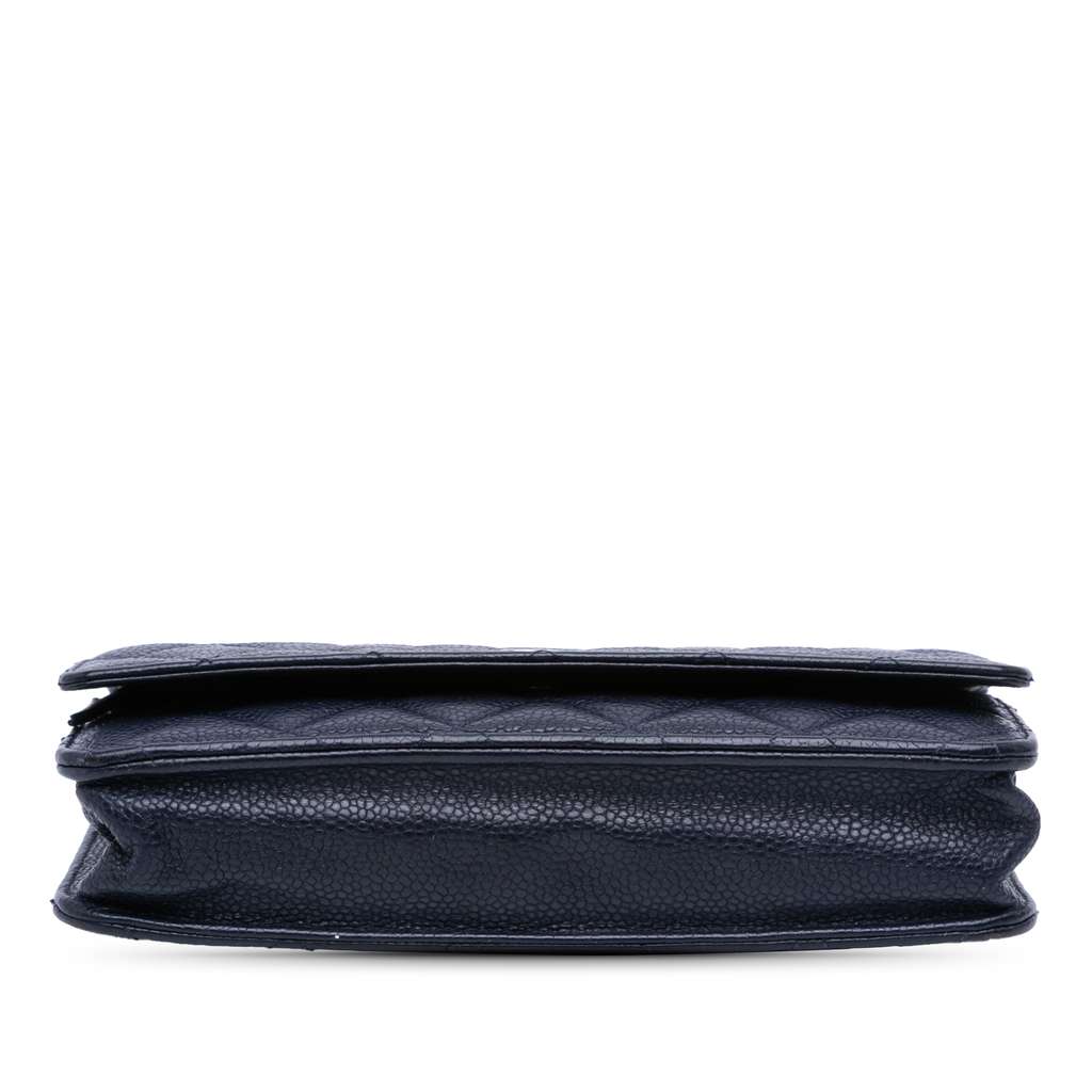 Chanel CC Quilted Caviar Wallet on Chain - Image 6