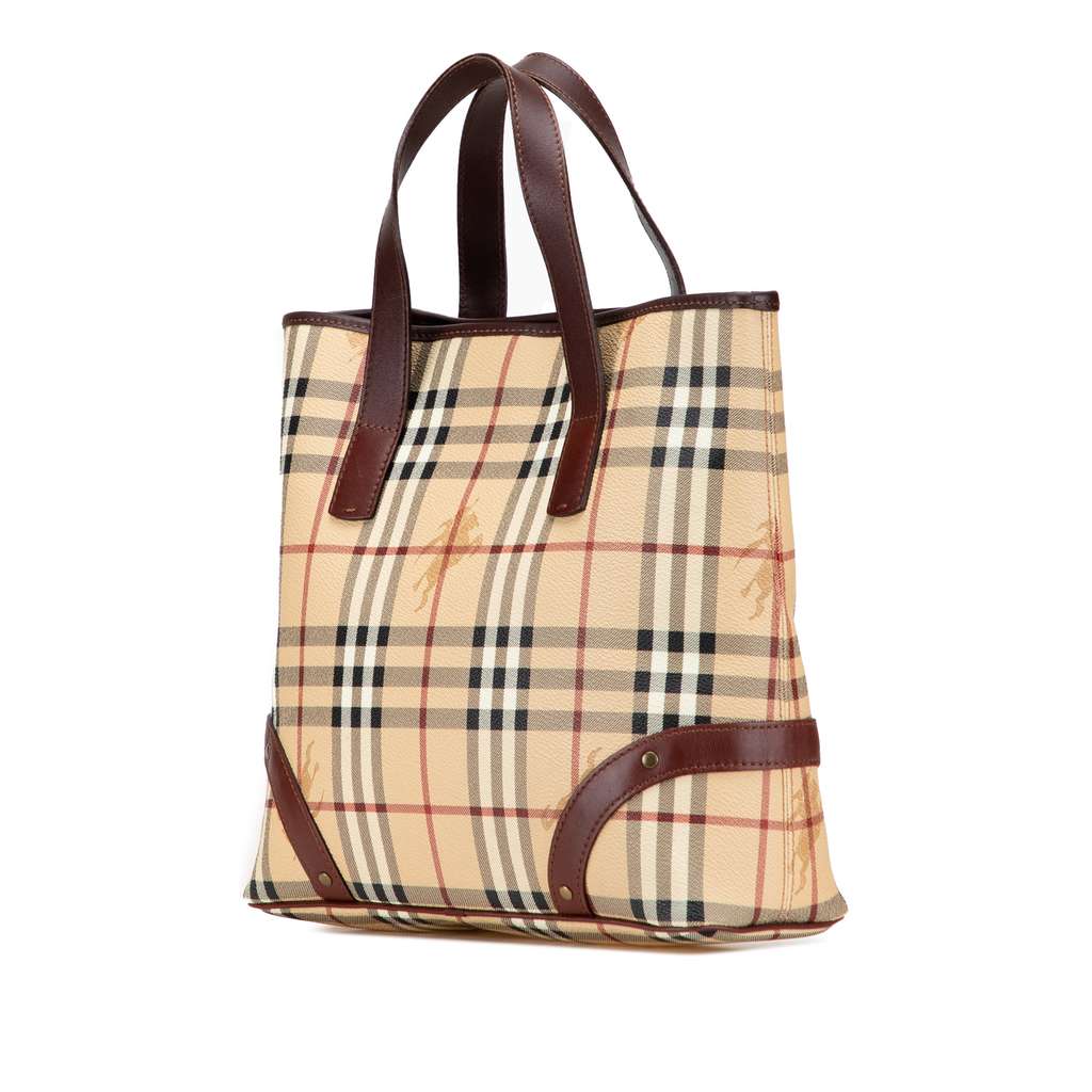 Burberry Haymarket Check Coated Canvas Tote - 2