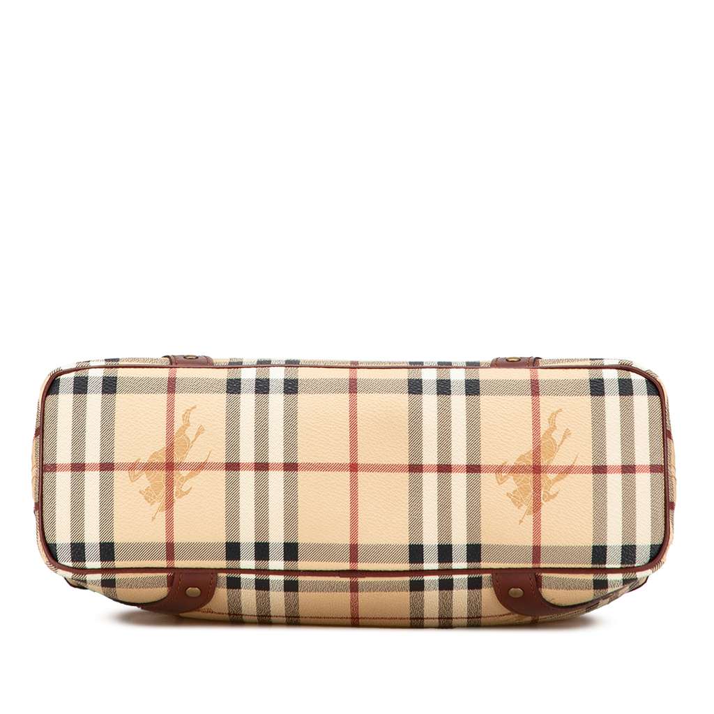 Burberry Haymarket Check Coated Canvas Tote - 3