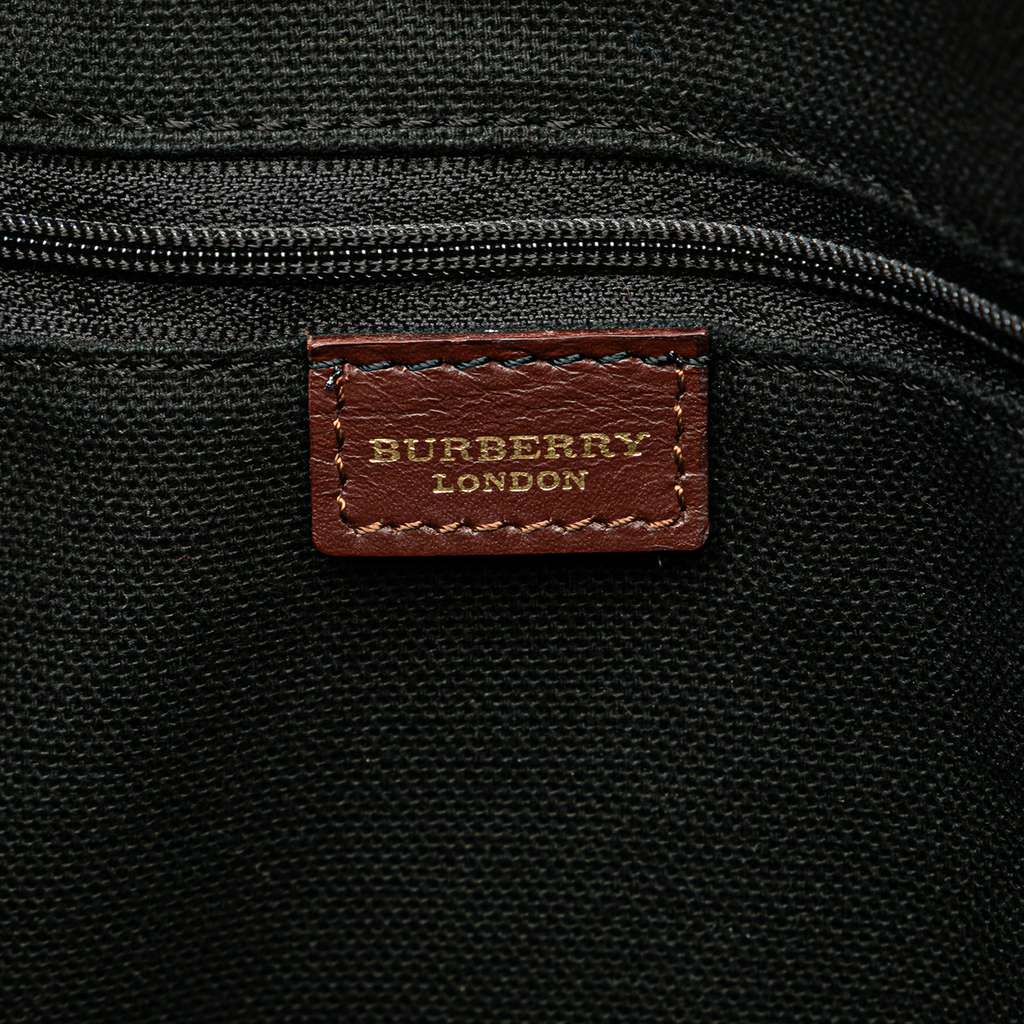 Burberry Haymarket Check Coated Canvas Tote - 5
