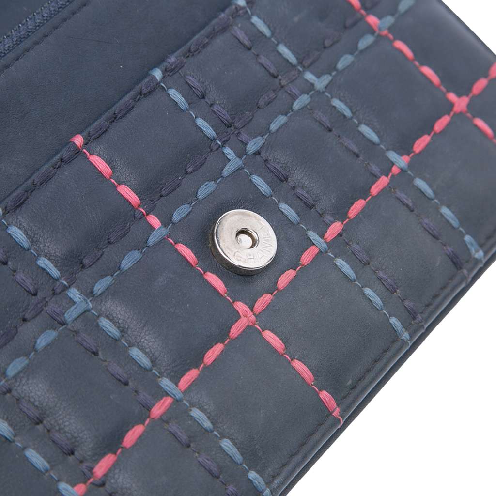 Chanel CC Square Stitched Calfskin Wallet on Chain - Image 12