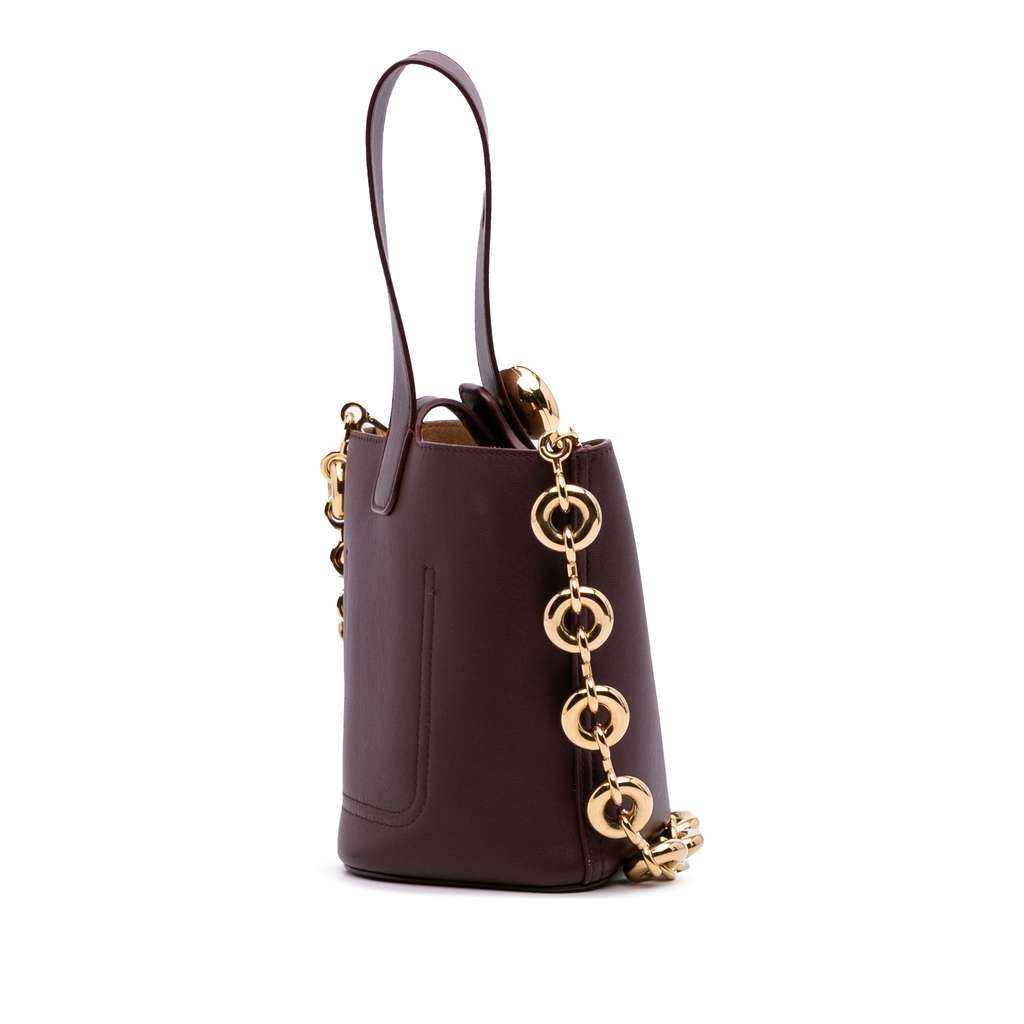 Loewe Mini Calfskin Pebble Bucket Bag - 2