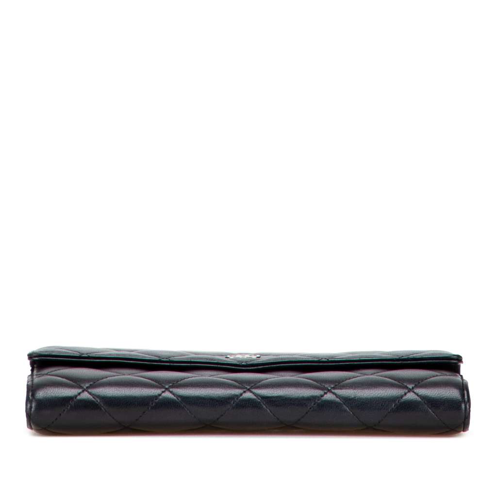 Chanel Quilted Lambskin Flap Long Wallet - 3