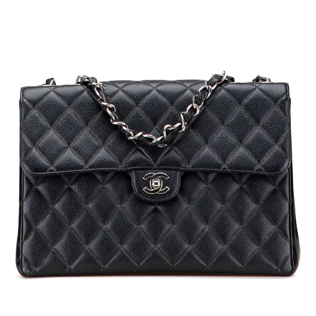 Chanel Jumbo Classic Caviar Single Flap