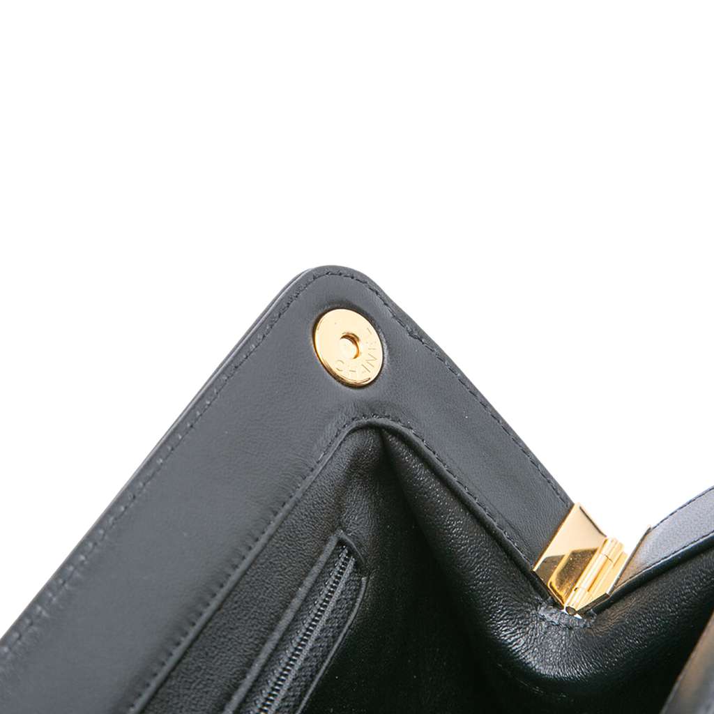 Chanel CC Quilted Lambskin Frame Clutch - Image 11