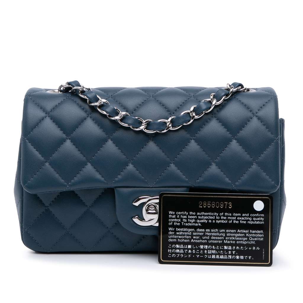 Chanel Mini Rectangular Classic Lambskin Single Flap - Image 13