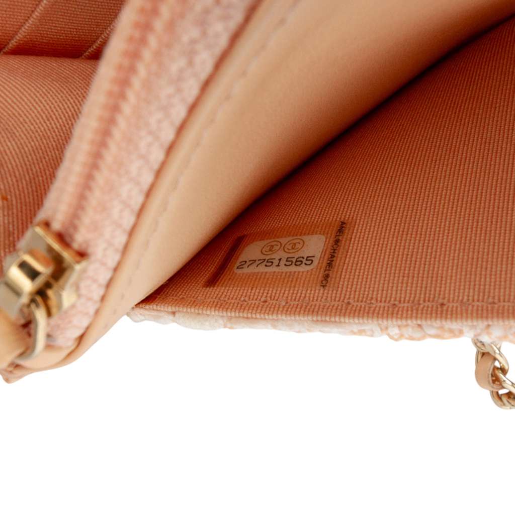 Chanel Quilted Tweed Candy Cotton and Beach Ball Wallet On Chain - Detail 1