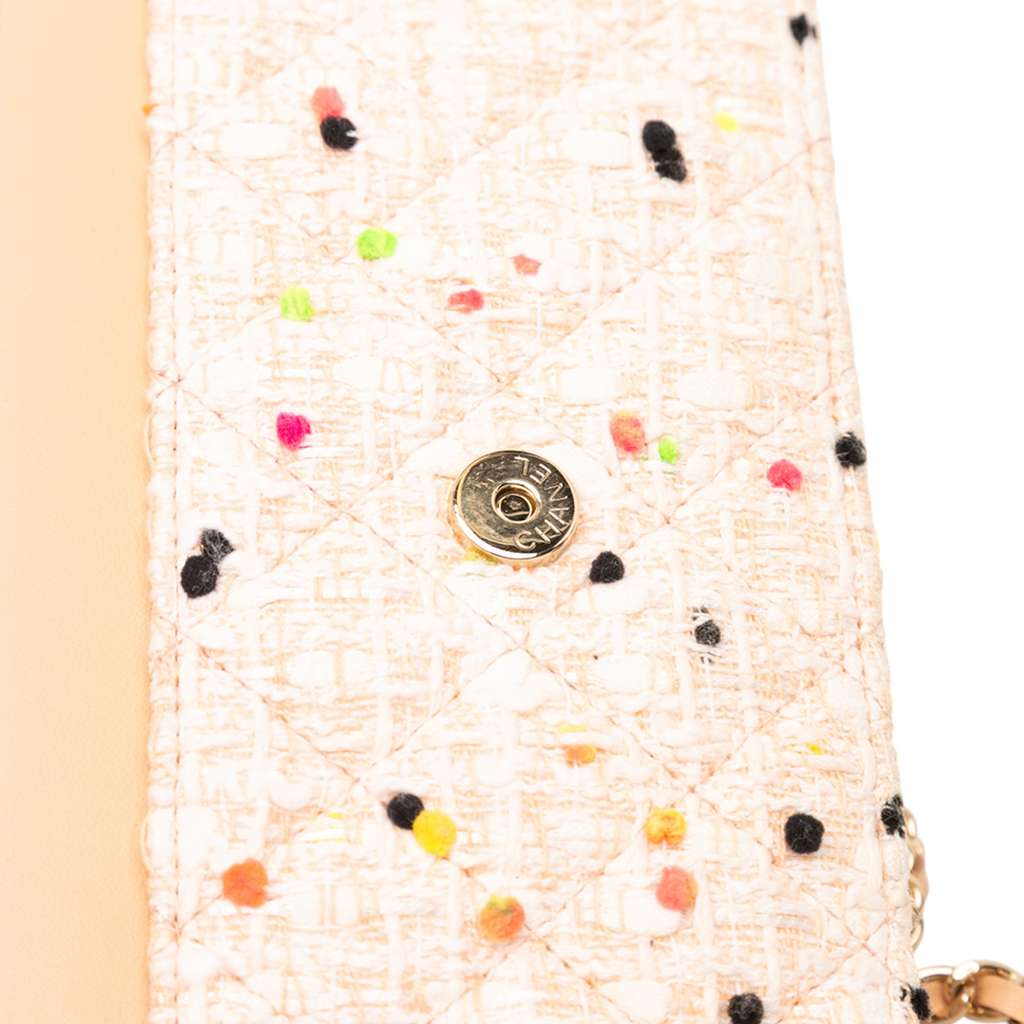 Chanel Quilted Tweed Candy Cotton and Beach Ball Wallet On Chain - Image 11