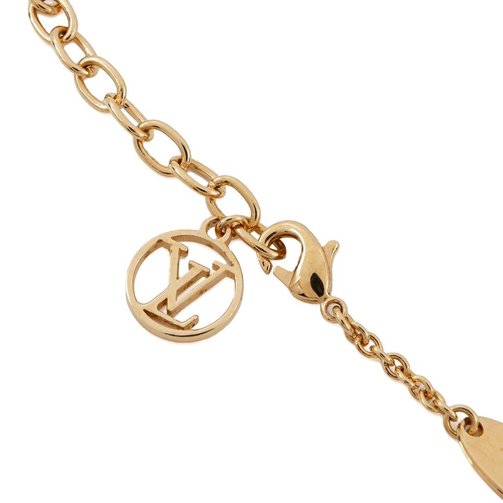 Louis Vuitton Gold Plated Crystal Iconic Bracelet - 4