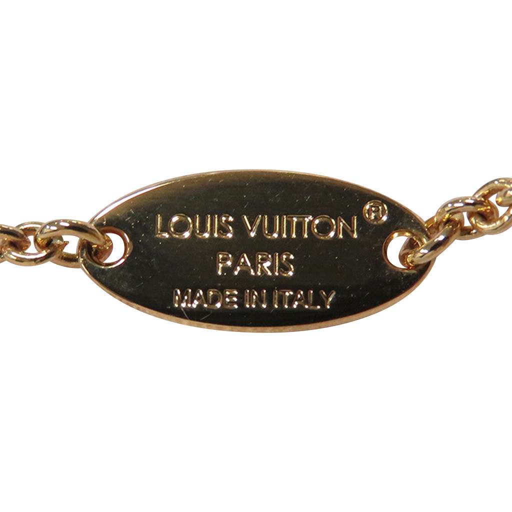 Louis Vuitton Gold Plated Crystal Iconic Bracelet - Side view