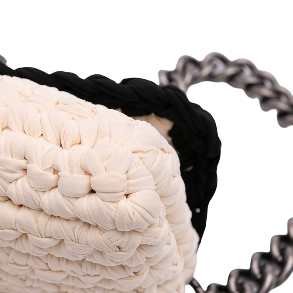 Chanel Neoprene Fancy Crochet Flap - Detail 2