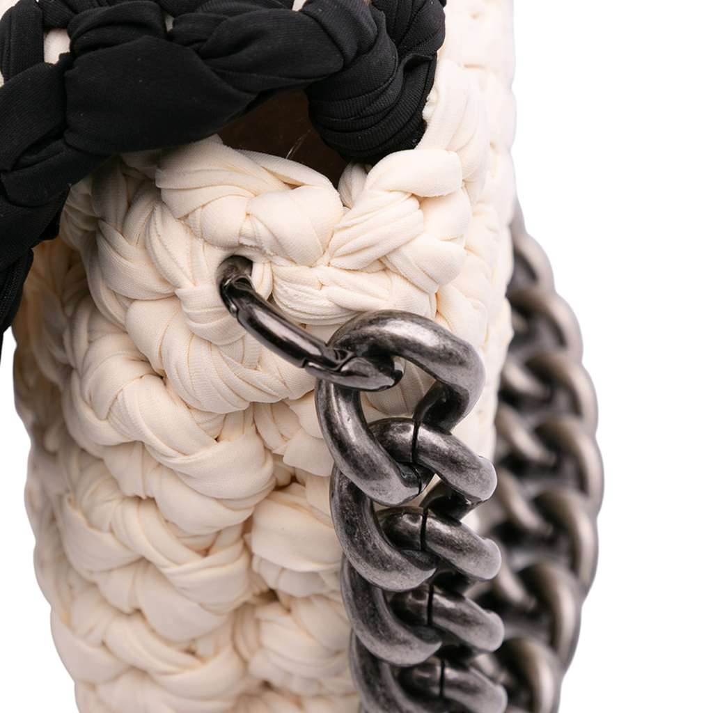 Chanel Neoprene Fancy Crochet Flap - Image 10