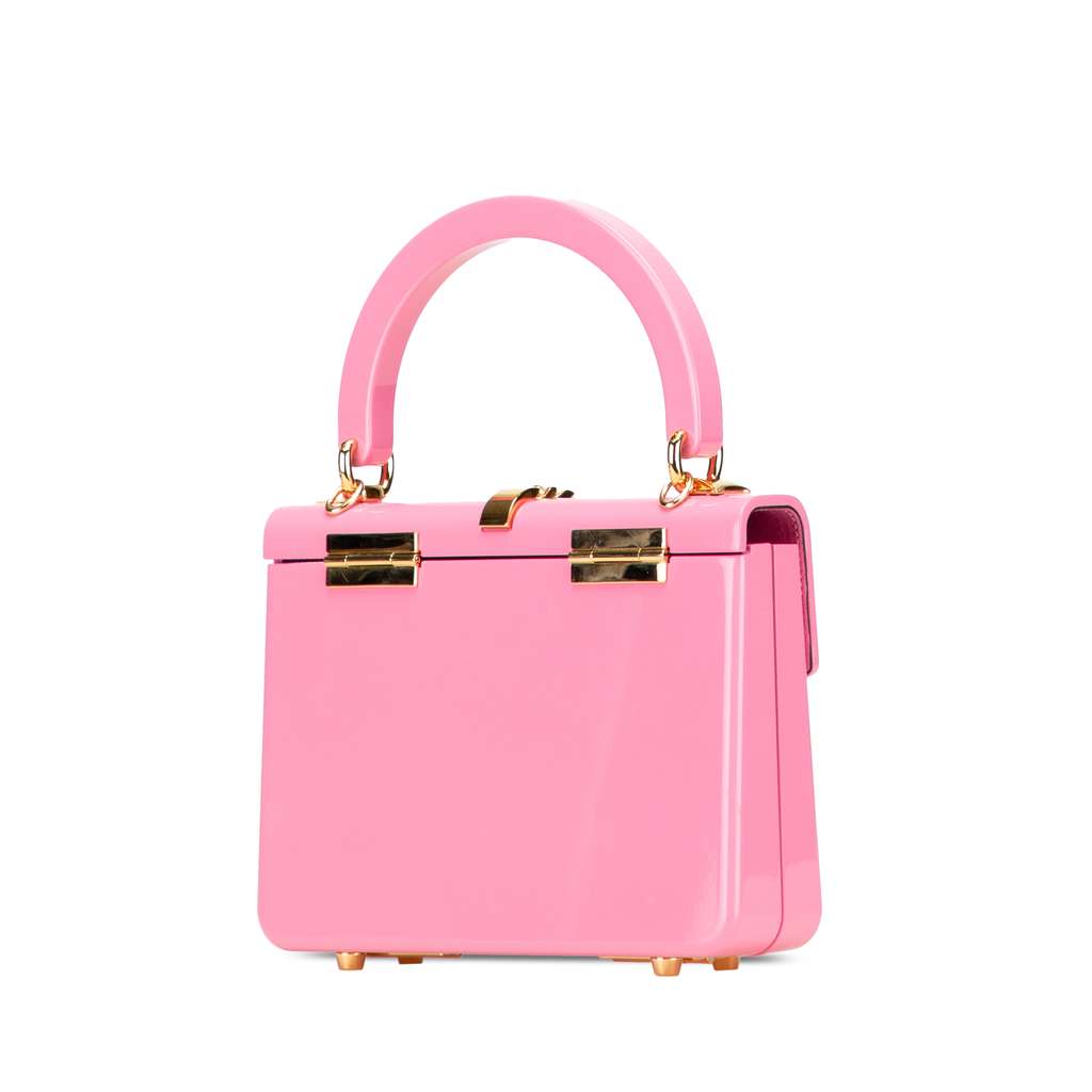 Gucci Mini Acrylic Sylvie 1969 Top Handle Bag - Back view