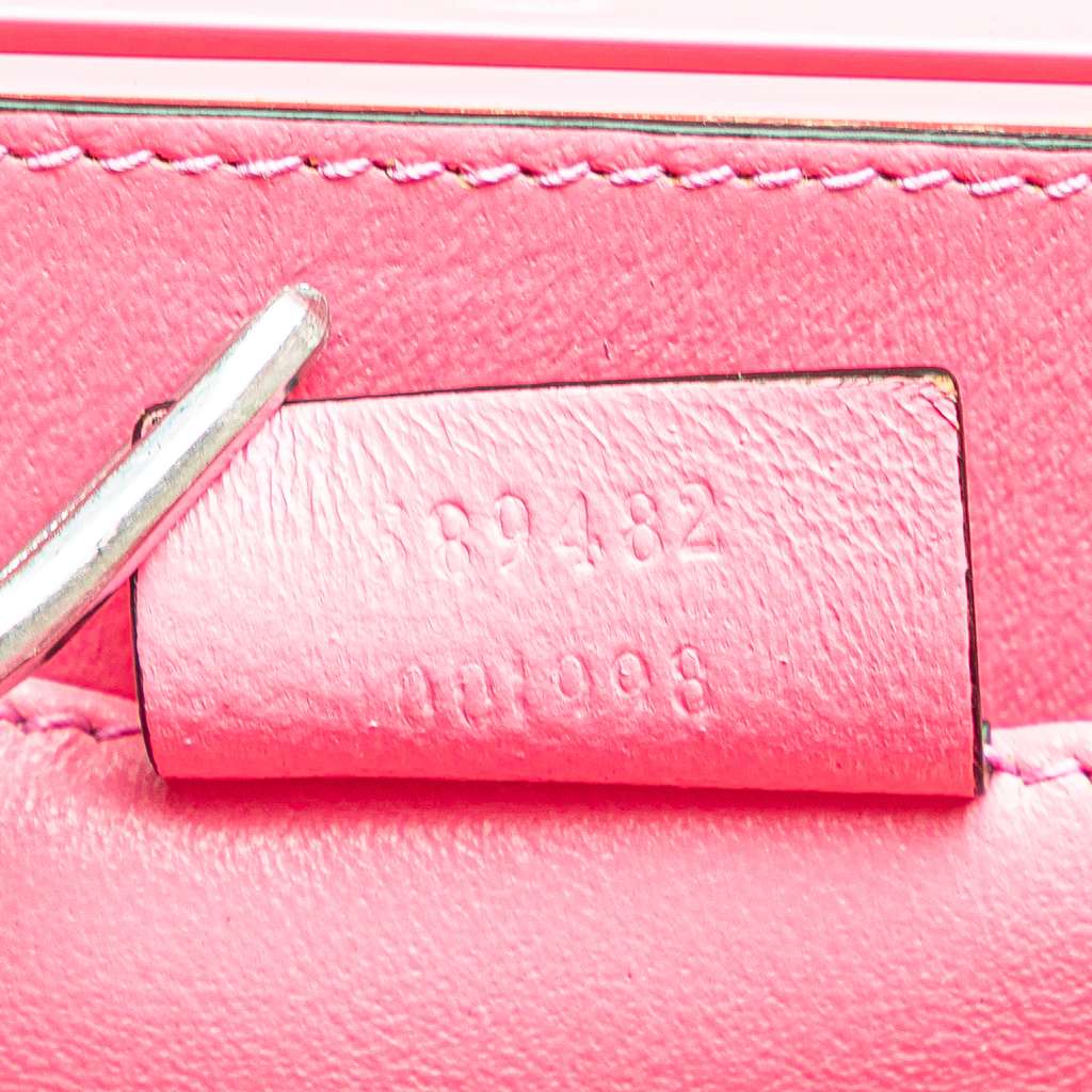 Gucci Mini Acrylic Sylvie 1969 Top Handle Bag - Detail 1