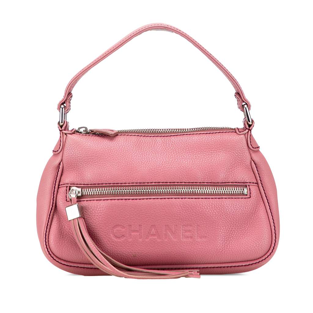 Chanel Calfskin LAX Front Pocket Shoulder Bag