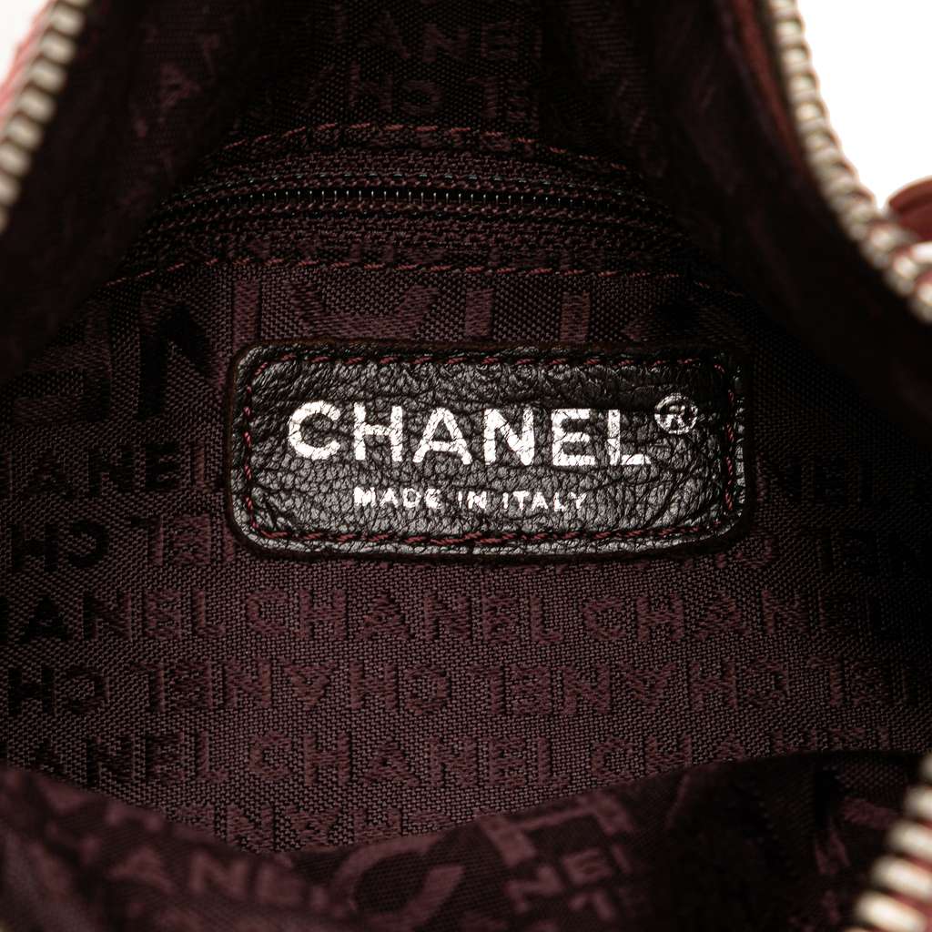 Chanel Calfskin LAX Front Pocket Shoulder Bag - Side view