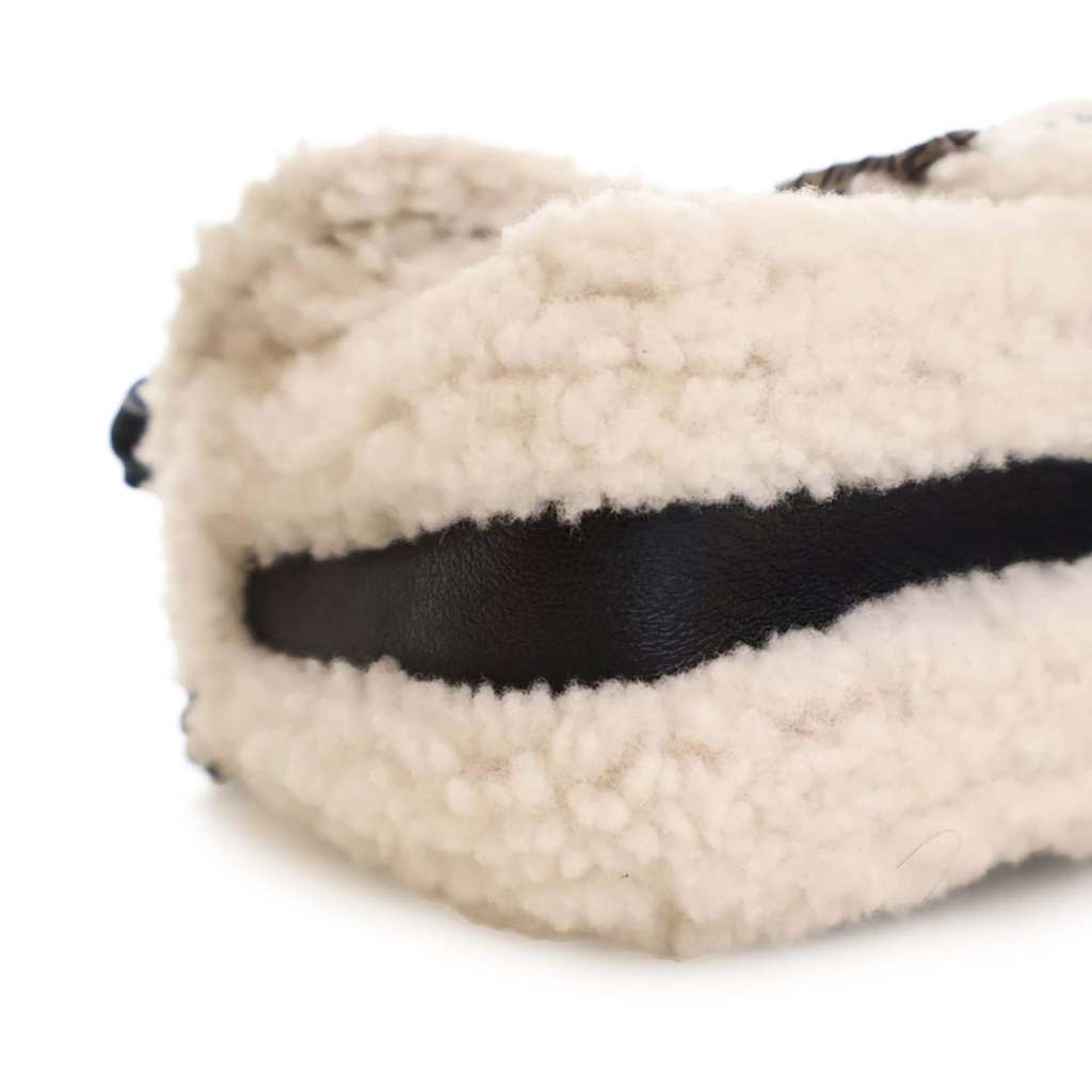 Gucci Mini Leather and Shearling Dionysus Top Handle Bag - Detail 1