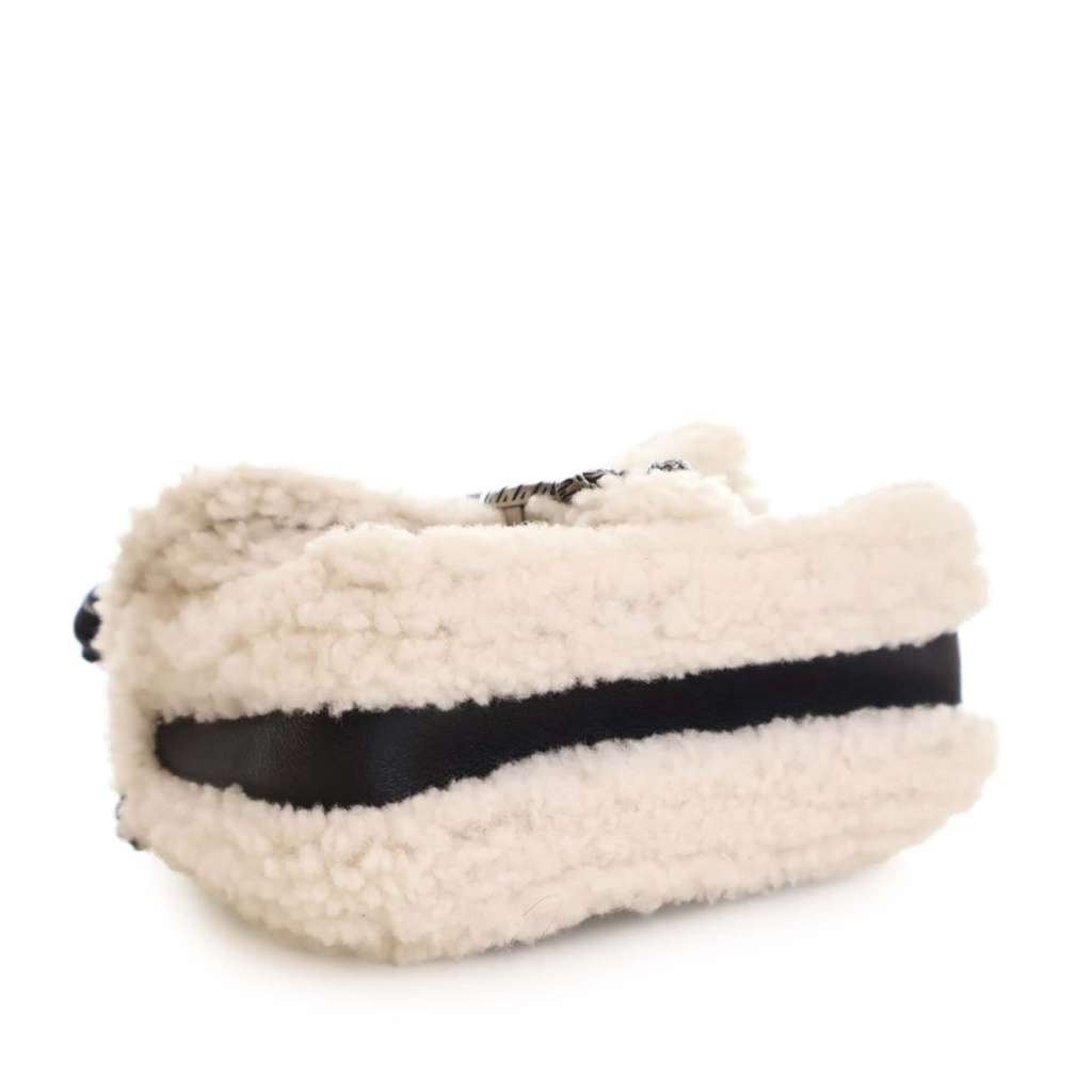 Gucci Mini Leather and Shearling Dionysus Top Handle Bag - Detail 2