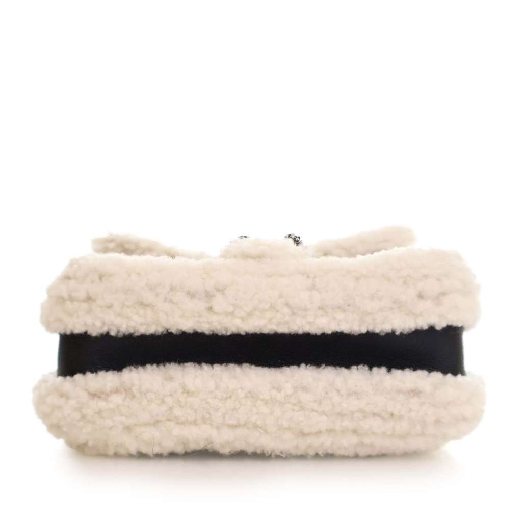 Gucci Mini Leather and Shearling Dionysus Top Handle Bag - Image 11